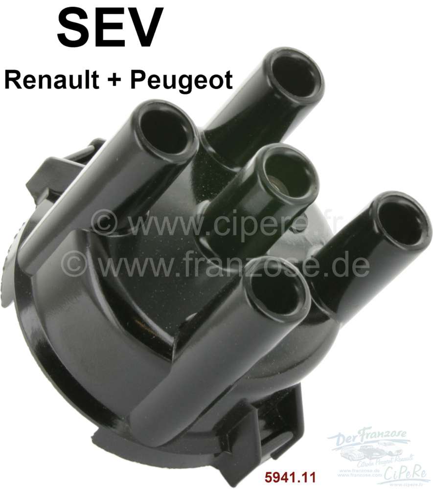 Renault - SEV, Verteilerkappe. Passend für Citroen HY. Renault Renault Fuego (136) 1,6TS/GTX + 2,0T