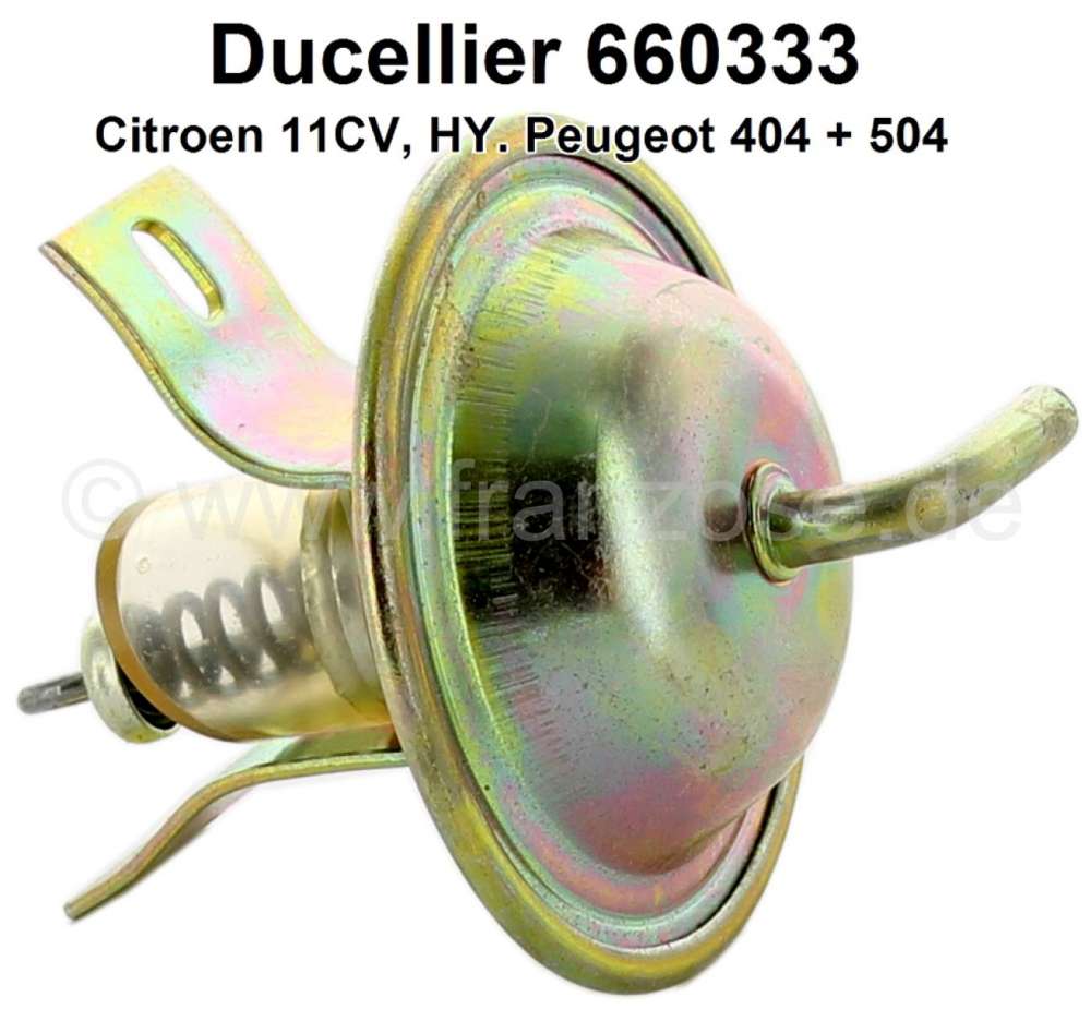 Peugeot - Unterdruckdose Ducellier. Passend für Ducellier Verteiler, letzte Version für Citroen 11