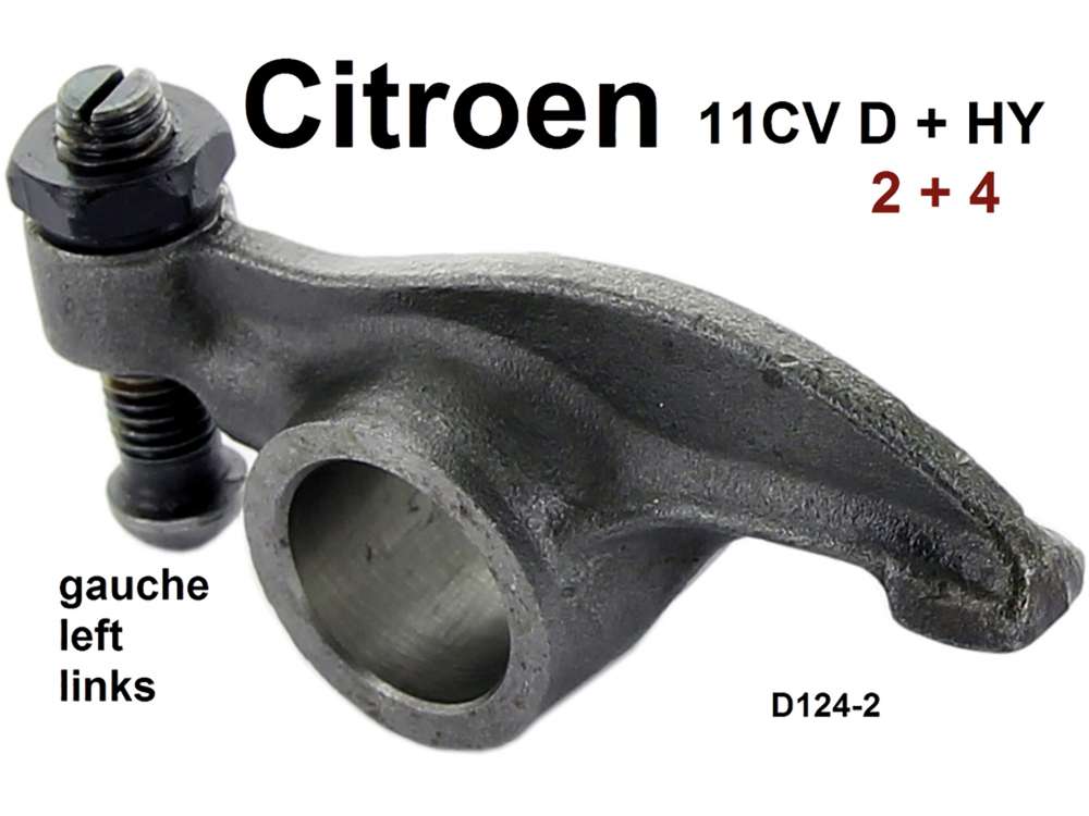 Citroen-DS-11CV-HY - Kipphebel links (für Zylinder 2+4). Passend für Citroen 11CV D. Citroen HY mit Grauguss 