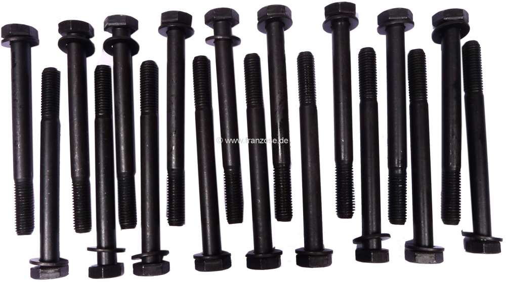 Citroen-DS-11CV-HY - Zylinderkopfschrauben für Citroen 15CV. 18 Stück!