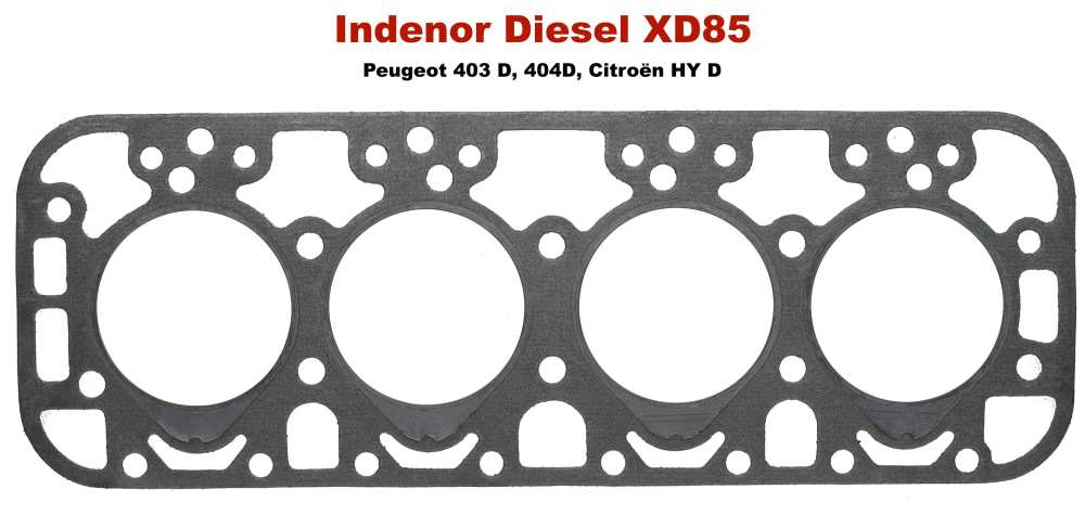 Peugeot - Zylinderkopfdichtung Indenor Diesel. Motor: XD85. Passend für Peugeot 403 Diesel, 404 Die