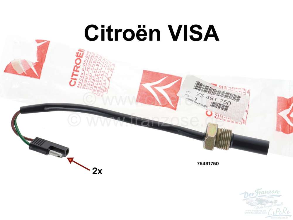 Alle - VISA 652 (2 Zylinder), Zündimpulsnehmer mit 2 Anschlüsse. Original Citroen (NOS). Passen