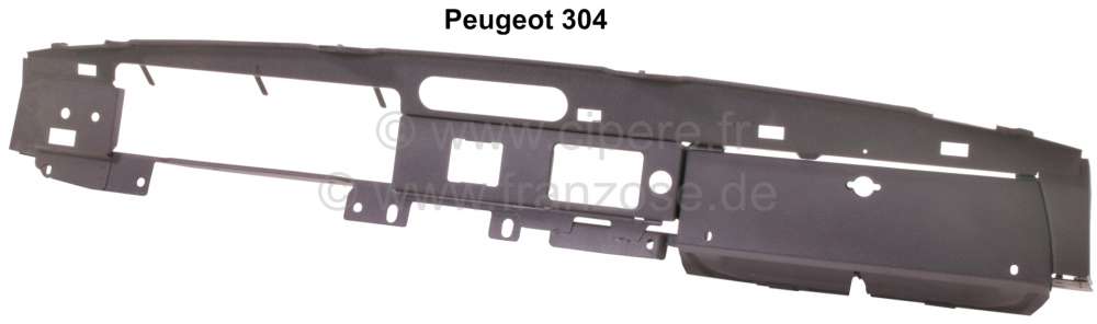 Peugeot - P 304, Armaturenbrett aus Metall für Peugeot 304. Schwarz matt beschichtet.(Strukturlack)
