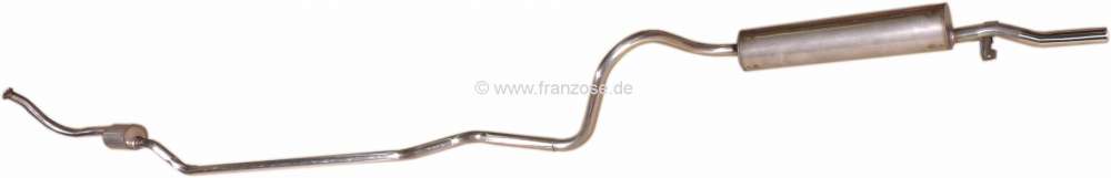 Peugeot - P 403, Auspuffanlage aus Edelstahl. Passend für Peugeot 403 Berline. Ohne Befestigungsmat