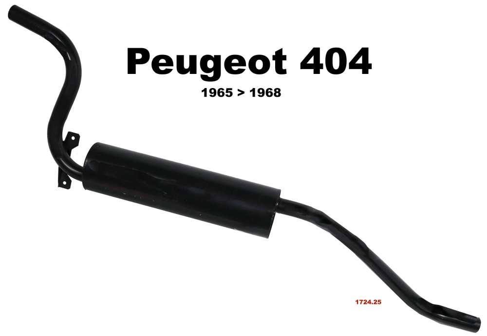 Peugeot - P 404 65>, Schalldämpfer hinten. Passend für Peugeot 404 Limousine, von Baujahr 1965 bis