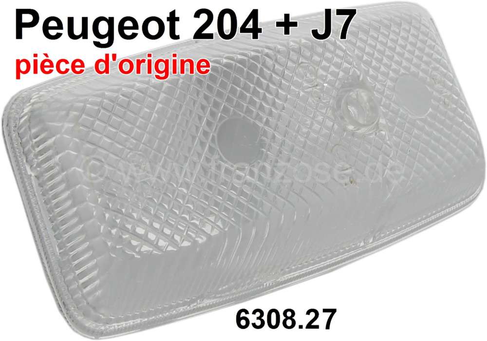 Peugeot - P 204/J7, Blinkerkappe + Standlicht Kappe rechts (ohne orange Unterkappe). Passend für Pe