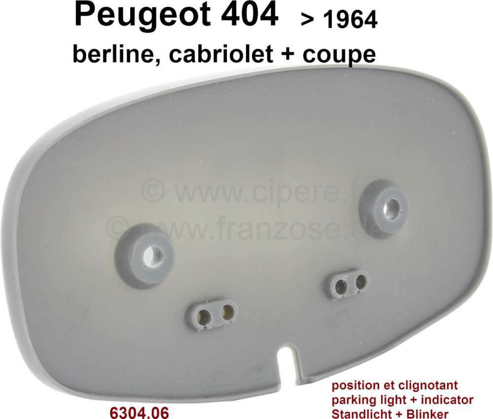 Peugeot - P 404, Dichtung unter der Standleuchte - Blinker. Passend für Peugeot 404 Limousine + Cab