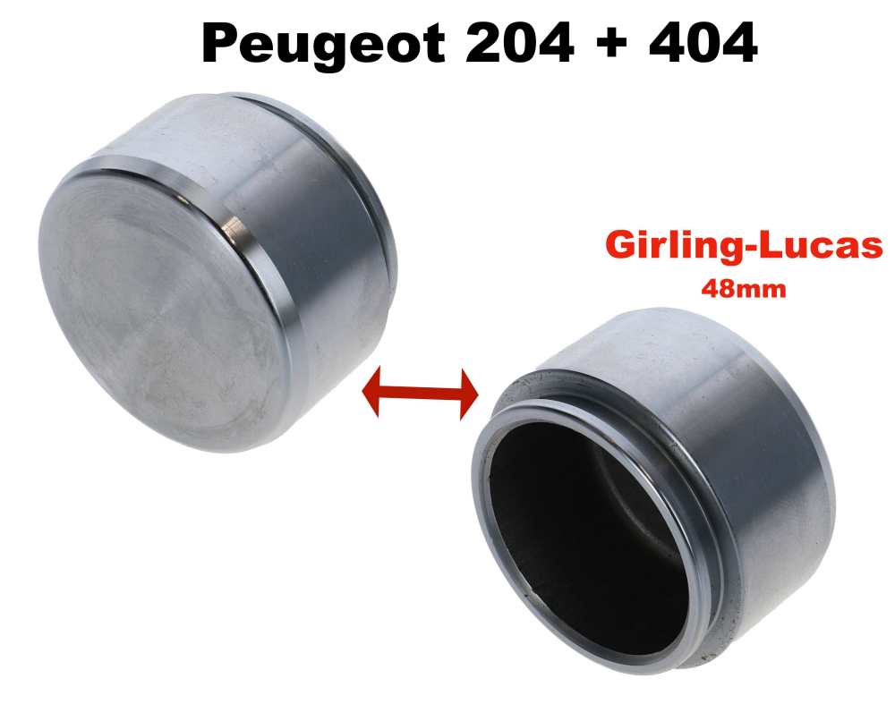 Peugeot - P 204/304, Kolben für Bremssattel, System Girling-Lucas. Durchmesser: 48mm. Höhe: 29mm. 
