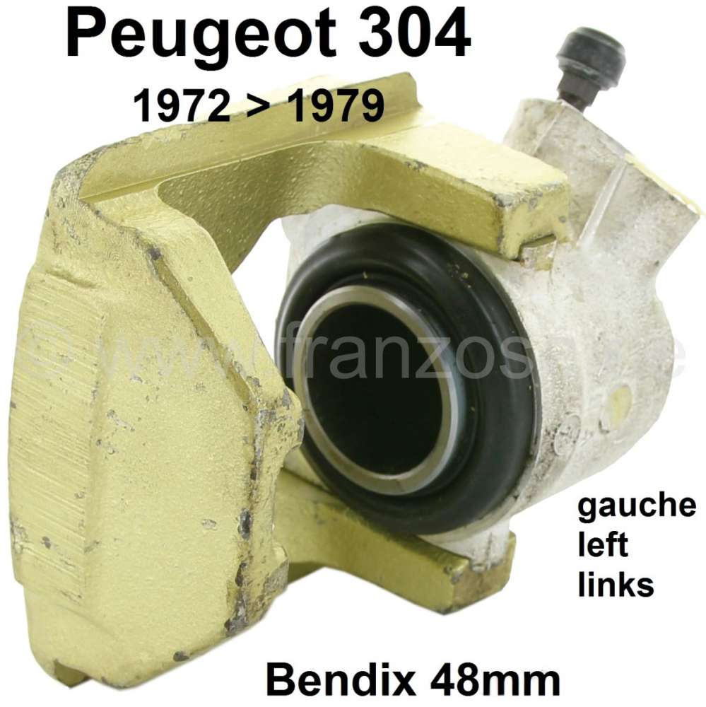 Renault - P 304, Bremssattel vorne links (im Austausch). Bremssystem: Bendix. Passend für Peugeot 3