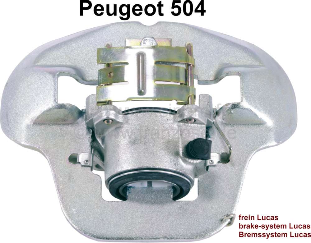 Peugeot - P 504, Bremssattel vorne. Je nach Einbaulage: Hinter der Achse links oder vor der Achse re