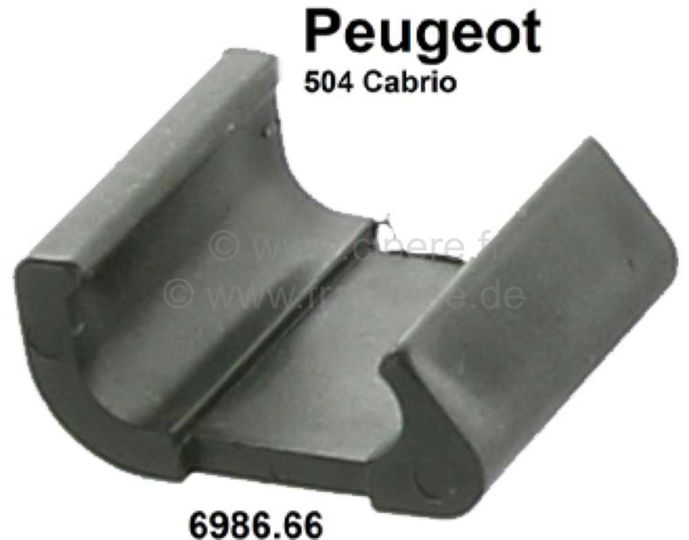 Peugeot - P 504C, Halteclip für die Persenning. Passend für Peugeot 504 Cabrio. Per Stück. Or. Nr