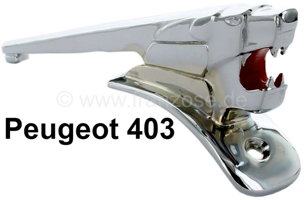 Peugeot - P 403, Löwe Emblem für die Motorhaube. Passend für Peugeot 403. Massiv aus Metall.