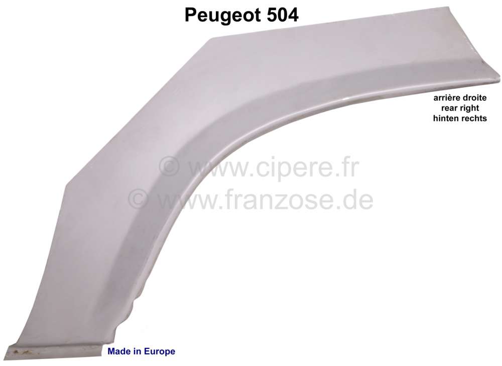 Peugeot - P 504, Radlauf hinten rechts. Made in Europe.
