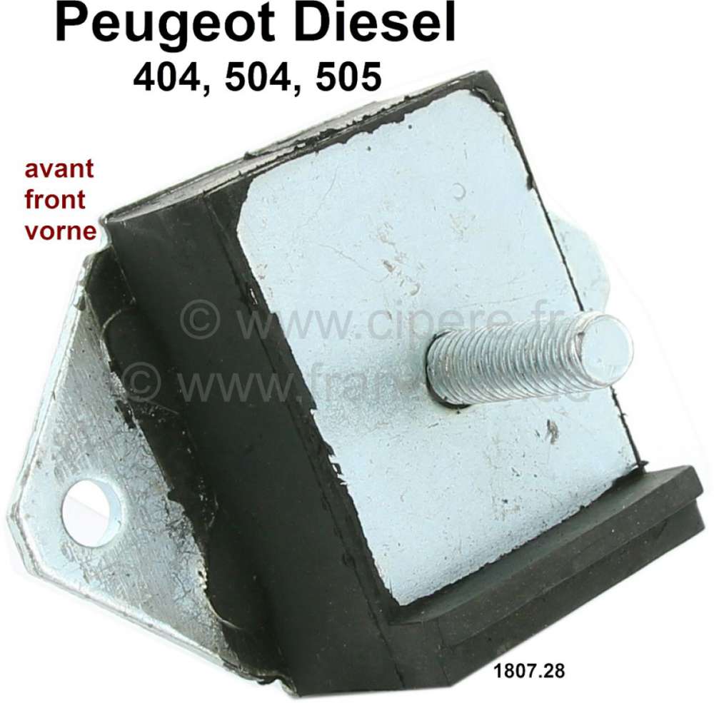 Peugeot - P 404/504/505, Motorhalterung vorne. Passend für Peugeot 404 Diesel, 504 Diesel, 505 Dies