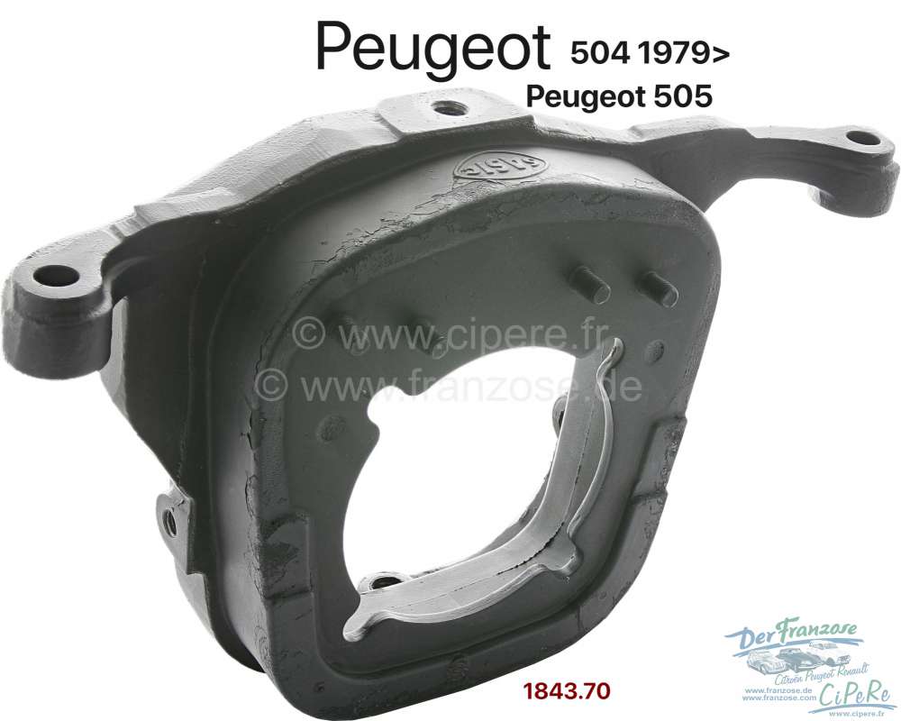 Peugeot - P 504/505, Getriebehalter hinten. Passend für Peugeot 504, ab Baujahr 1979. Peugeot 505. 