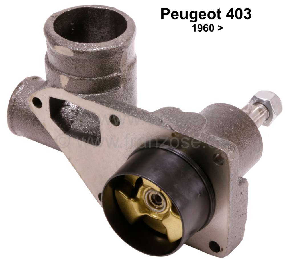 Peugeot - P 403, Wasserpumpe für Peugeot 403, letzte Modelle ab Baujahr 1960. Durchmesser Achse: 15