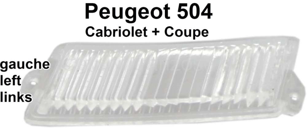 Peugeot - P 504, Kappe für Kennzeichenleuchte links. Passend für Peugeot 504 Cabriolet + 504 Coupe