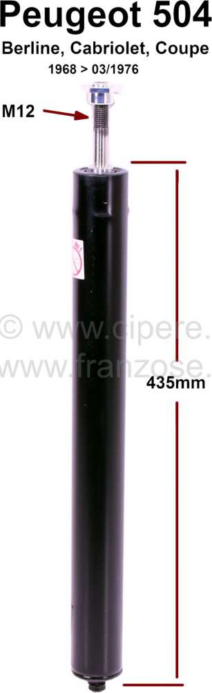 Peugeot - P 504, Stoßdämpfer vorne (Federbeineinsatz). Passend für Peugeot 504 + 504 Cabriolet + 