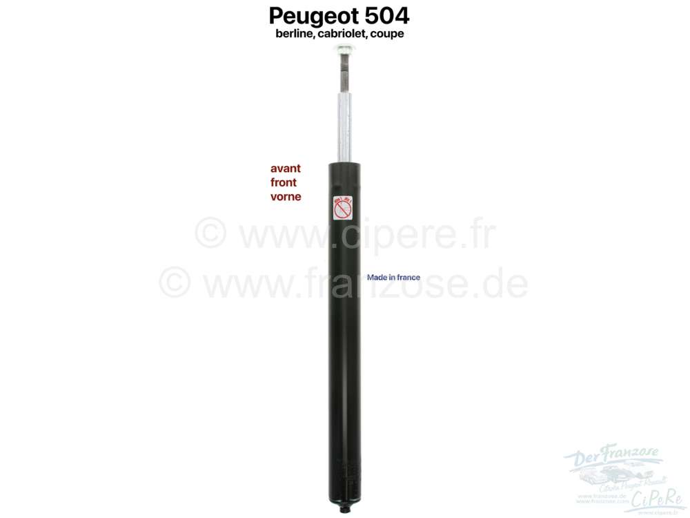 Peugeot - P 504, Stoßdämpfer vorne (Federbeineinsatz). Passend für Peugeot 504 + 504 Cabriolet + 