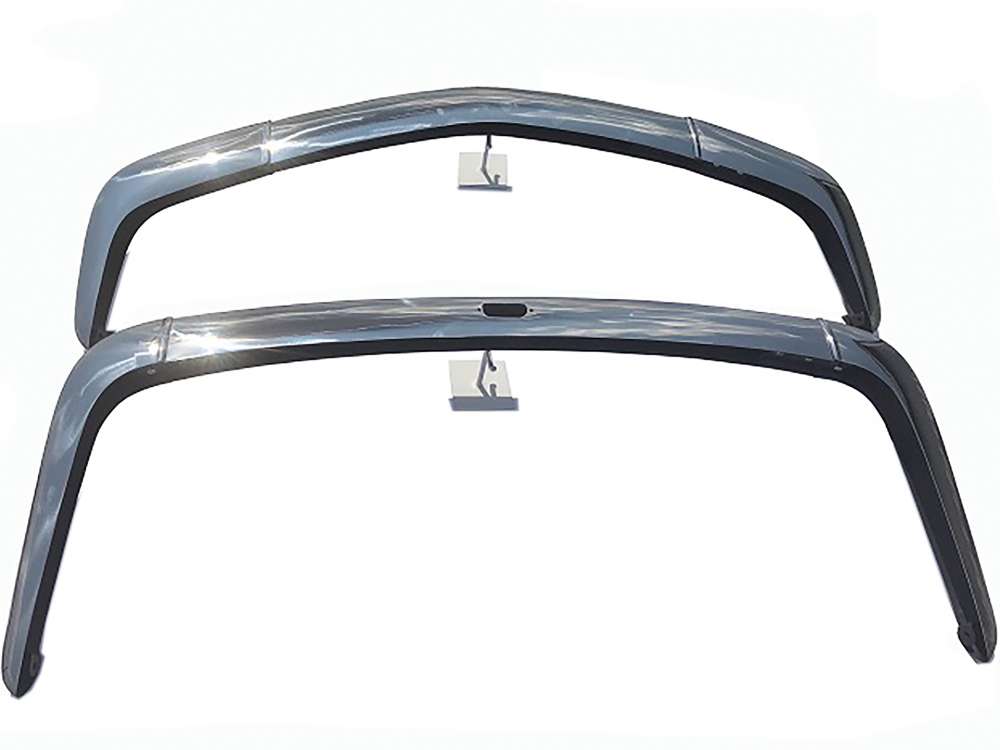 Alle - Simca 1000 Coupe, Stoßstange vorne + hinten aus Edelstahl. Passend für Simca 1000 Coupe 