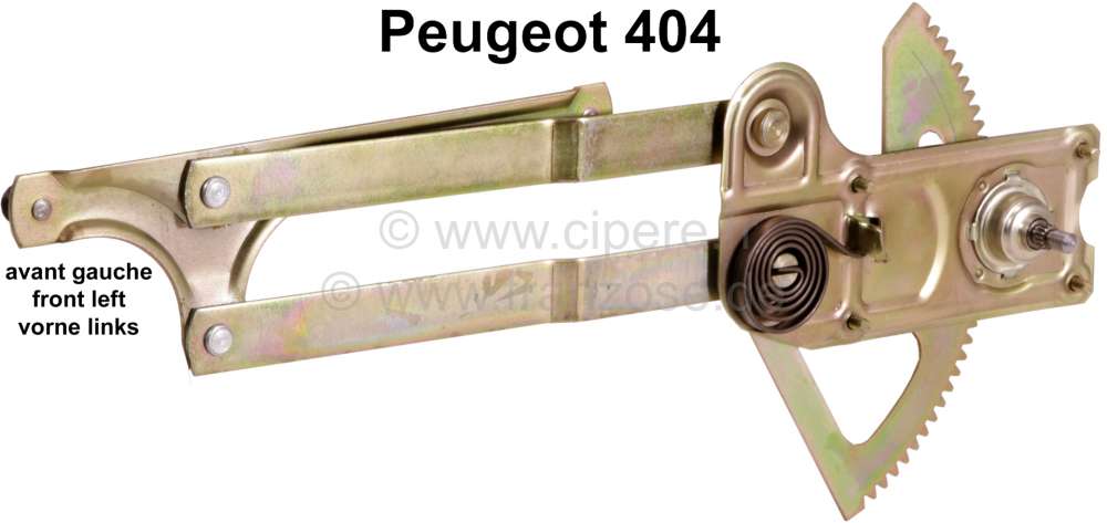 Peugeot - P 404, Fensterheber Tür vorne links,  Peugeot 404