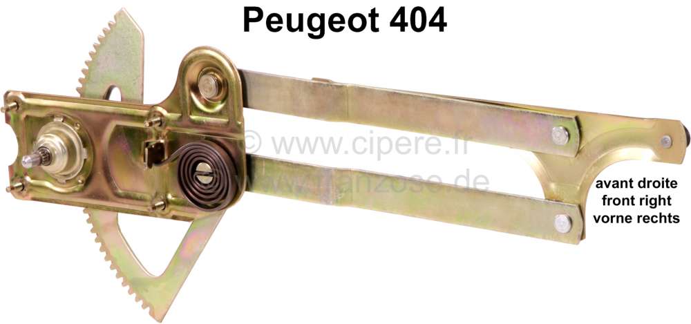 Peugeot - P 404, Fensterheber Tür vorne rechts  Peugeot 404