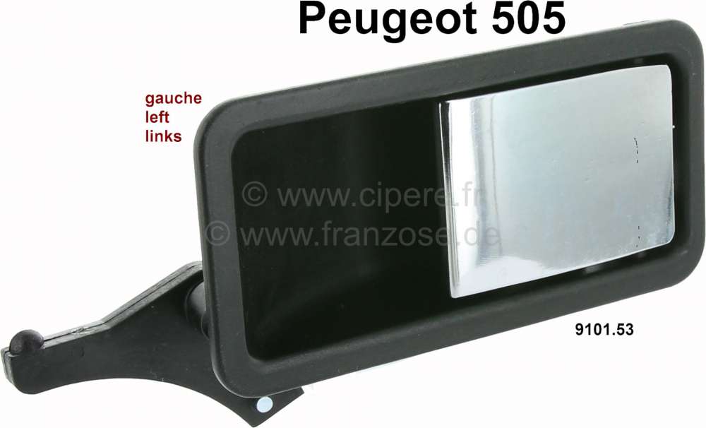 Peugeot - P 505, Türöffner (Türgriff) innen links. Passend für Peugeot 505 Limousine. Or. Nr. 91