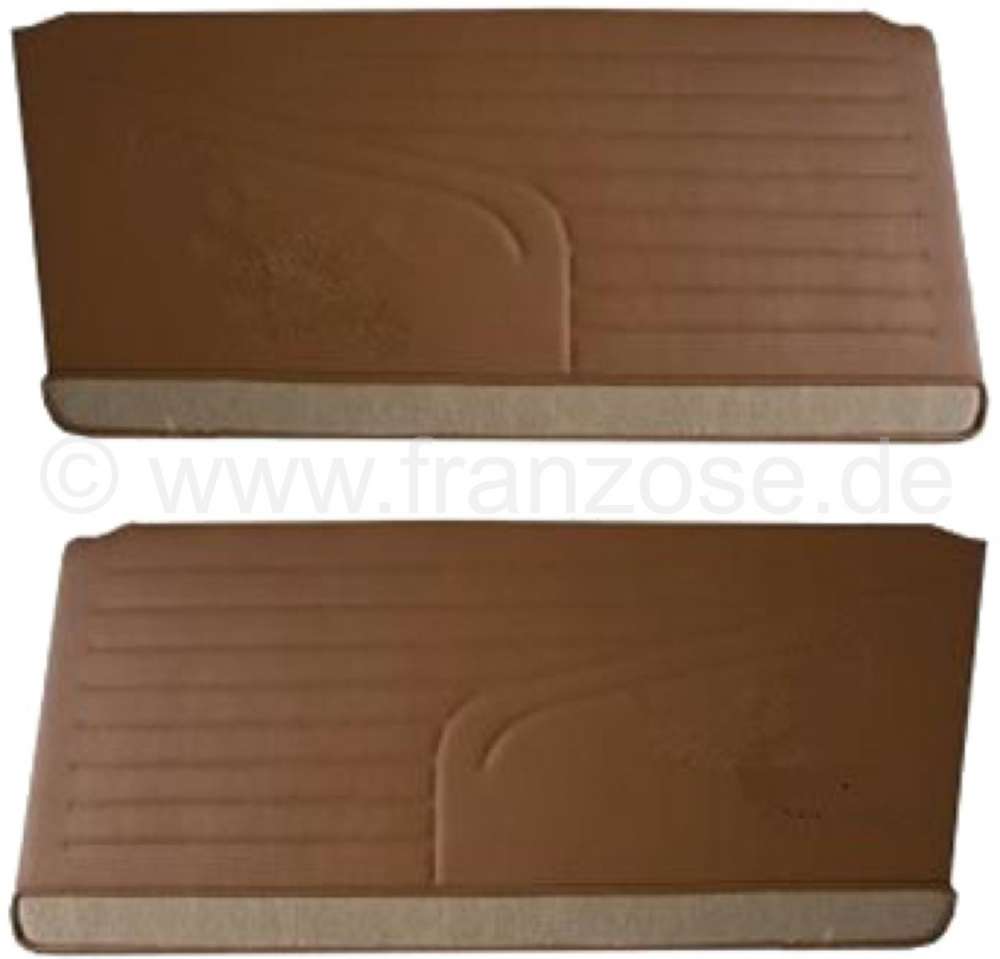 Peugeot - P 304, Türverkleidung, Kunstleder braun Marron (2 Stück, links + rechts). Passend für P