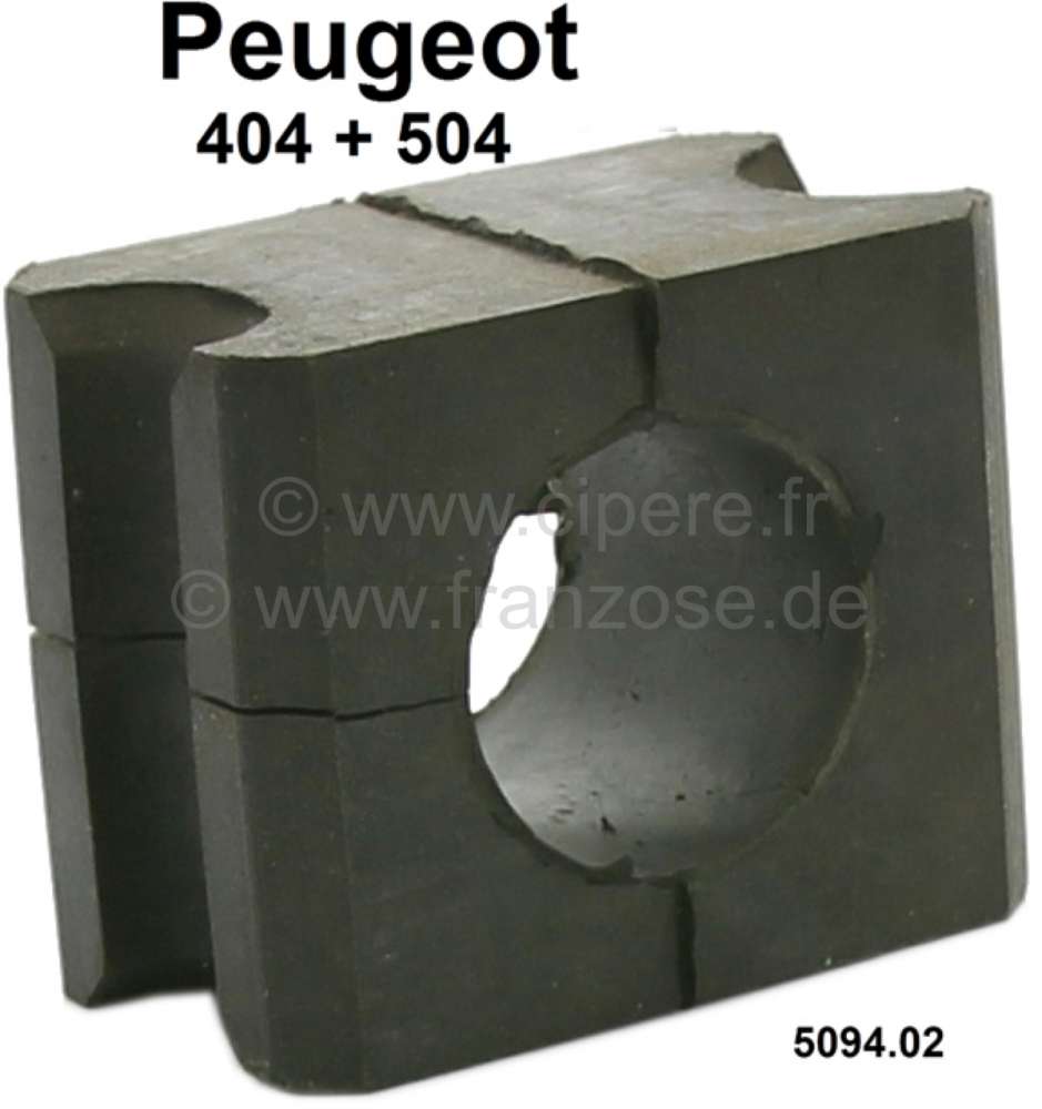 Peugeot - P 404/504, Stabilisatorgummi, für 22mm Stabilisator. Passend für Peugeot 404 + 504. Or. 