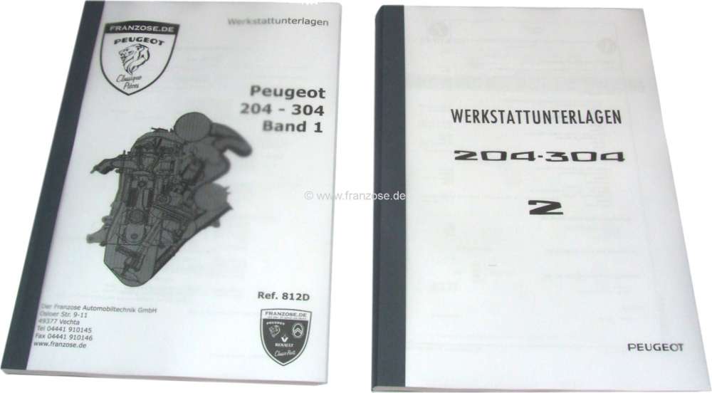 Peugeot - P 204/304, Werkstatthandbuch Peugeot 204/304 Coupe, Cabrio, 67>74 600 Seiten, deutsch