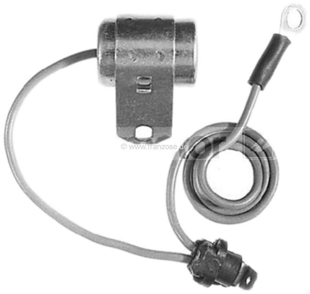 Peugeot - Paris Rhone, Kondensator. Passend für Peugeot 304, ab Baujahr 1977. 305, ab 1977. Or. Nr.