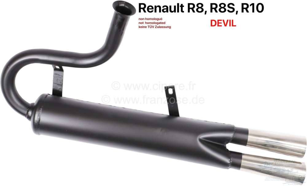 Renault - Caravelle/R8/R8S/R10, Sport Schalldämpfer 
