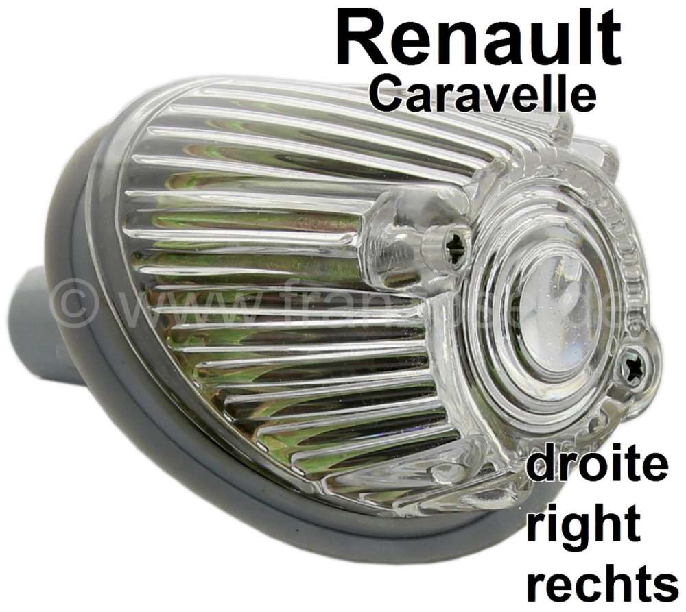 Alle - Caravelle, Blinker, rund, vorne rechts (komplett mit Fassung). Passend für Renault Carave