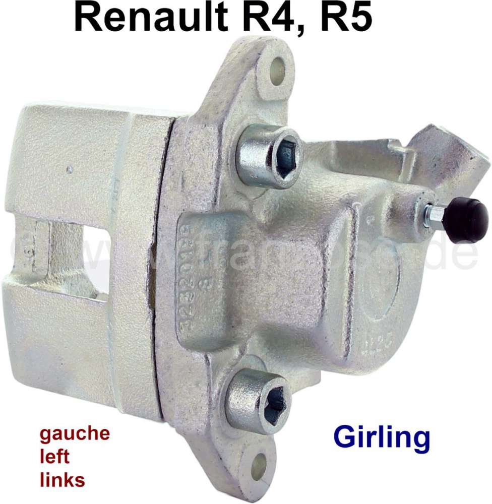 Renault - R4/R5, Bremssattel, vorne links (Neuteil). Bremssystem: Lucas-Girling. Passend für Renaul