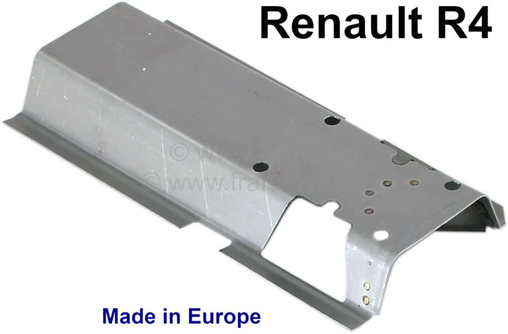 Renault - R4, Halteblech (Sockel) für die Handbremse, am Chassis. Passend für Renault R4. Das Blec