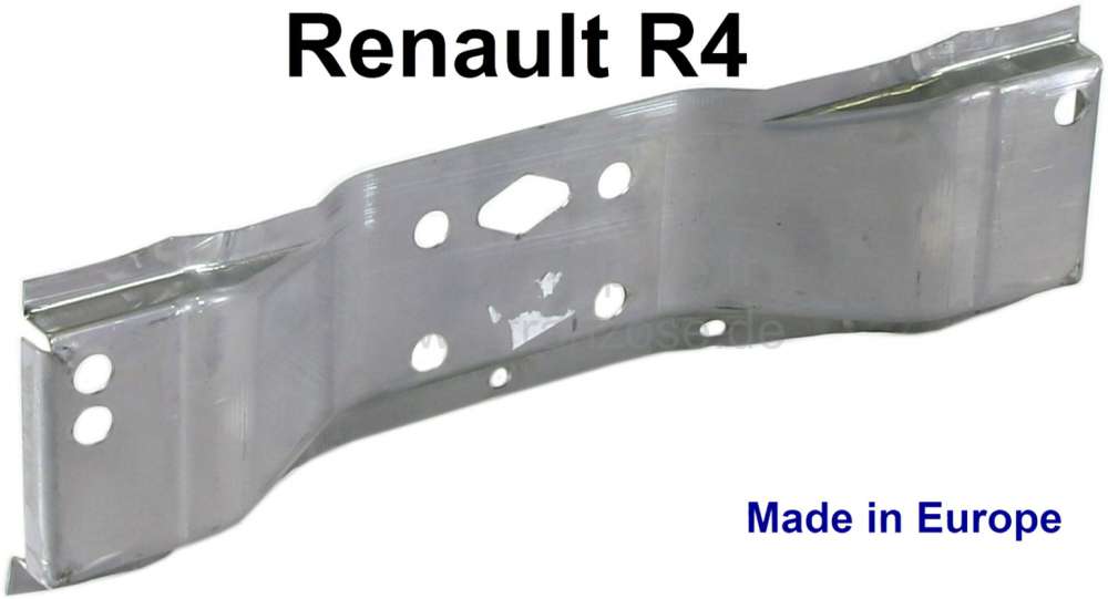 Renault - R4, Stoßstangenträger vorne am Chassis. Passend für Renault R4. Das Blech ist elektroly