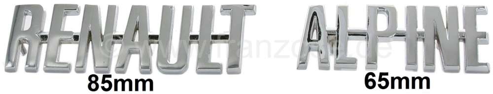 Peugeot - A110, Emblem Schriftzug (2 Stück), 