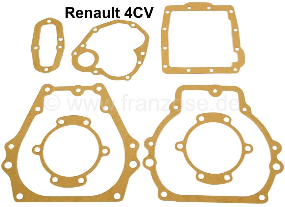 Renault - 4CV, Getriebedichtsatz, passend für Renault 4CV.