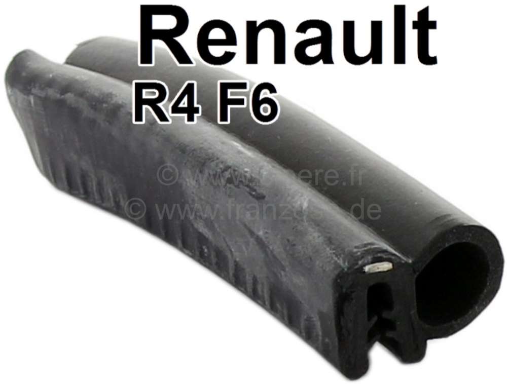 Renault - R4 F6, Leiterklappendichtung lang, für Renault R4 F6. Preis per Meter. Für den R4 werden
