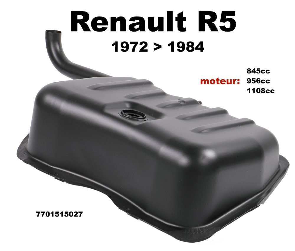 Renault - R5, Benzintank. Passend für Renault R5 nit folgenden Motoren: 845ccm, 956ccm + 1108ccm. D