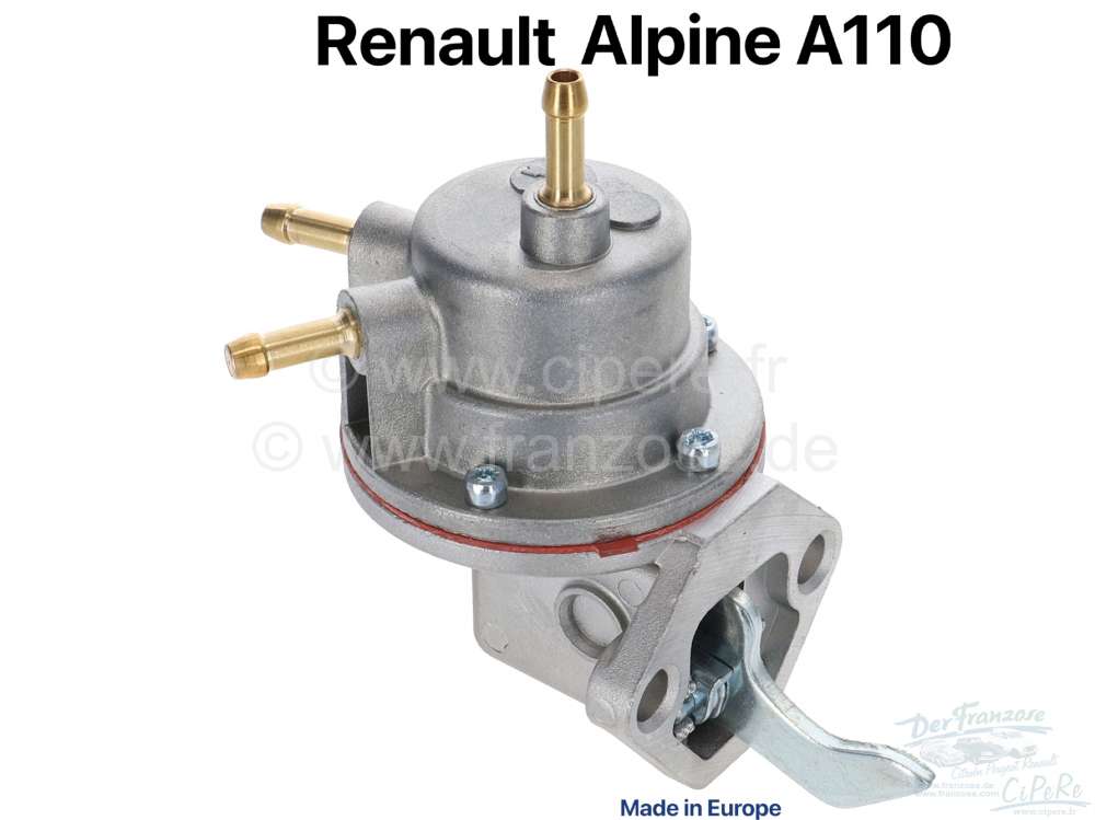 Renault - Benzinpumpe. 3x Benzinleitungsanschluss (6mm). Passend für Renault Alpine A110 (1300ccm).