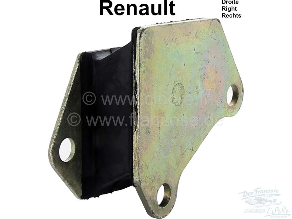 Renault - Dauphine/R8/R10/Caravelle, Getriebehalter rechts. Passend für Renault Dauphine, R8 + R10,