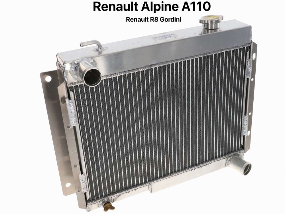 Renault - A110/R8 Gordini, Kühler aus Aluminium. Passend für Alpine A110 + Renault R8 Gordini. Abm
