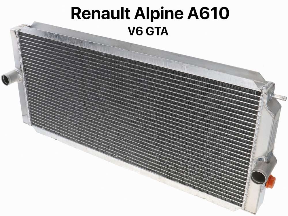 Renault - A610 V6 GTA, Kühler aus Aluminium. Passend für Alpine A610 V6 GTA. Abmessung: 630 x 278 