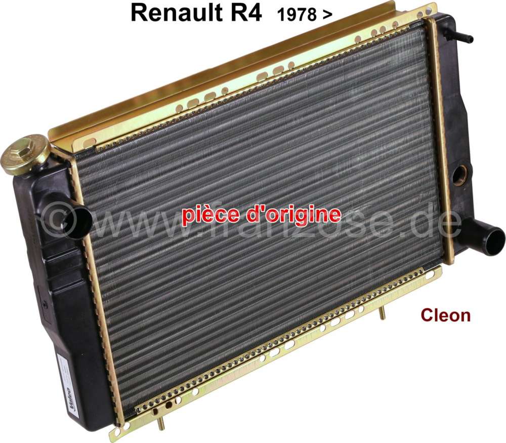 Renault - R4/R5, Kühler (Original Hersteller), passend für Renault R4, ab Baujahr 1978. Motoren: 9