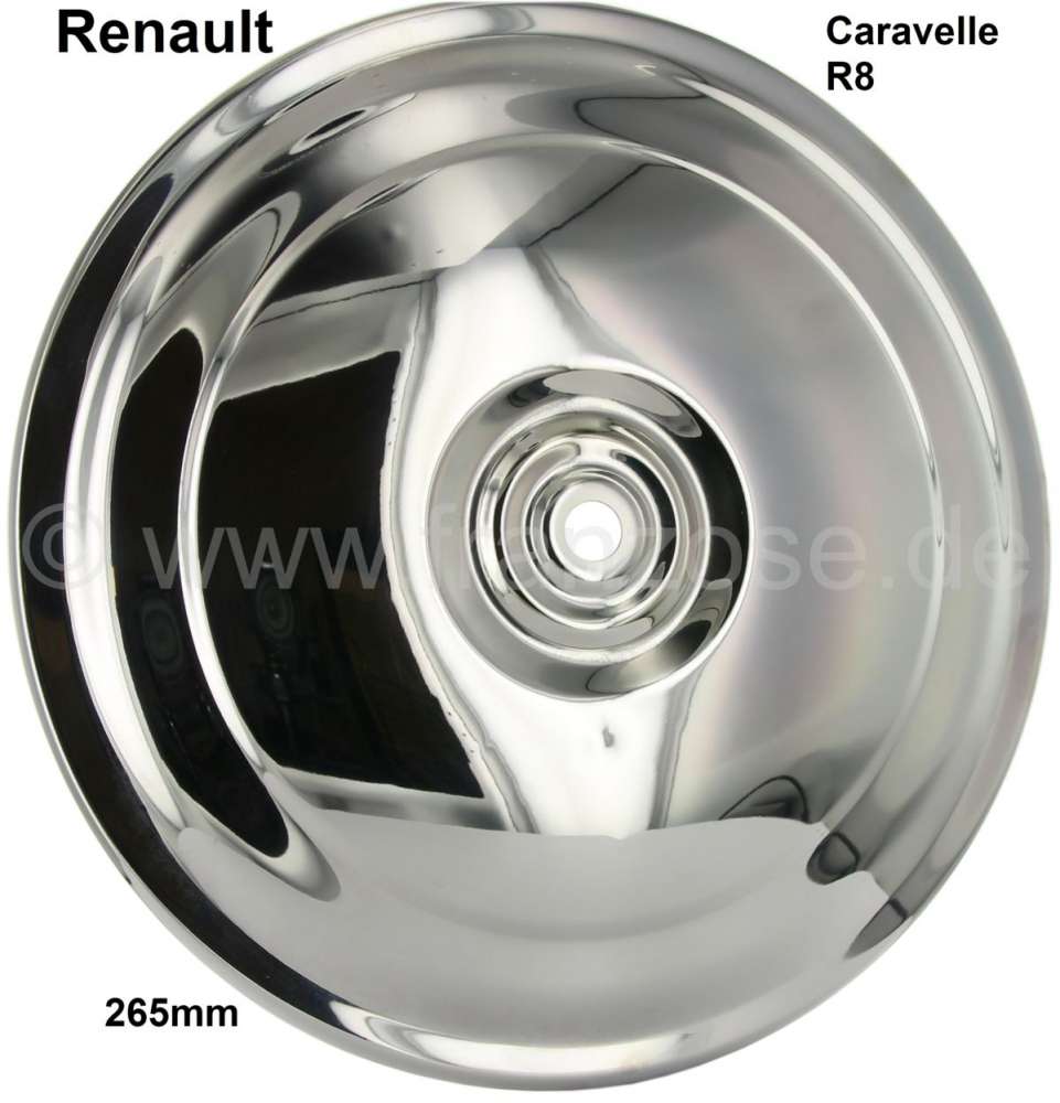 Alle - Caravelle/R8 Radkappe. Passend für Renault Caravelle + R8. Durchmesser: 265mm.