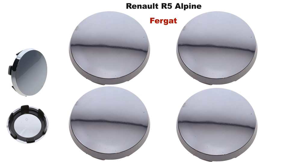 Renault - R5, Felge FERGAT Nabenabdeckung. Passend für Renault R5 Alpine (kein Turbo) von Baujahr 1