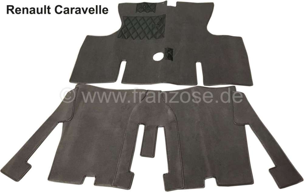 Renault - Caravelle, Teppichsatz dunkelgrau. Passend für Renault Caravelle.
