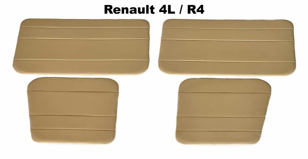 Renault - R4, Türverkleidung (4 Stück), beige (pergamino). Passend für Renault R4