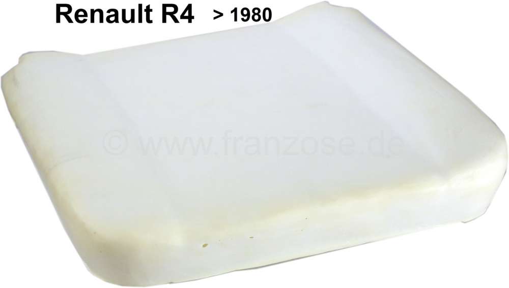 Renault - R4, Schaumstoff Vordersitz, für die Sitzfläche. Passend für Renault R4, bis Baujahr 198